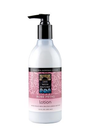 ONE WITH NATURE: Rose Petal Lotion 12 OZ